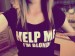 Help me..I'm BLOND ..riadne tričko ;D